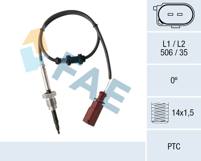 Capteur, température des gaz FAE 68026