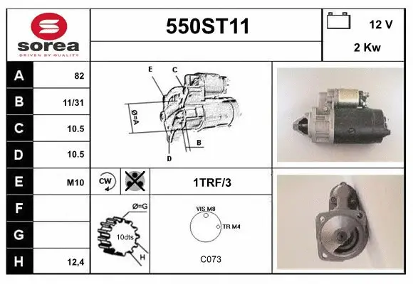 Démarreur STARTCAR 550ST11