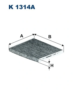 Filtre, air de l'habitacle FILTRON K 1314A