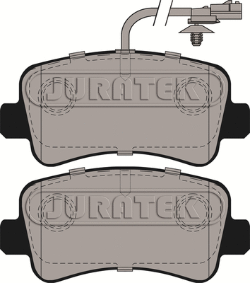 Kit de plaquettes de frein, frein à disque JURATEK JCP074