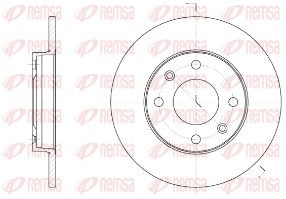 Disque de frein REMSA 6130.00