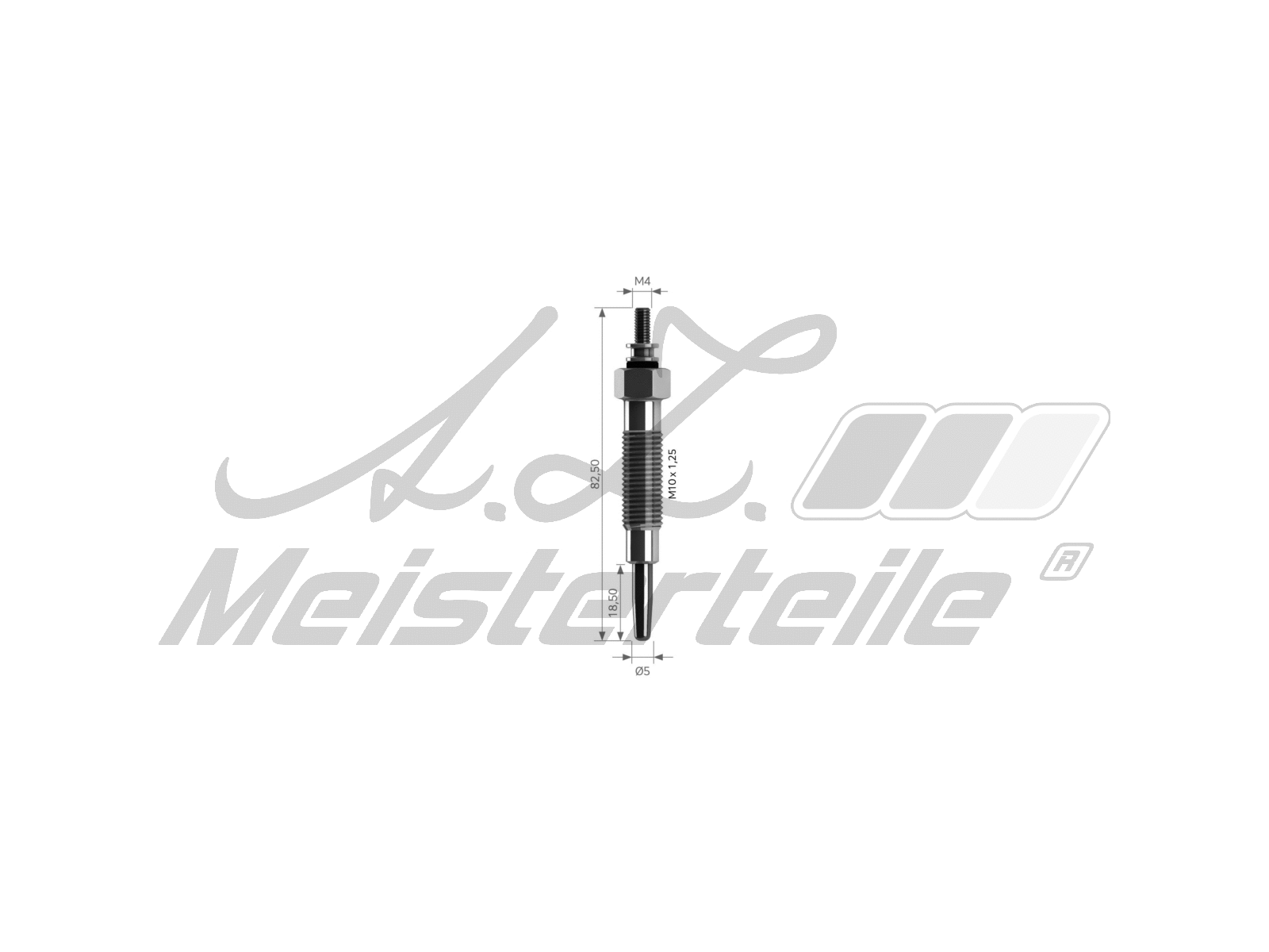 Bougie de préchauffage A.Z. Meisterteile AZMT-49-040-1063