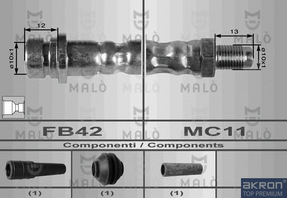 Flexible de frein AKRON-MALÒ 8998