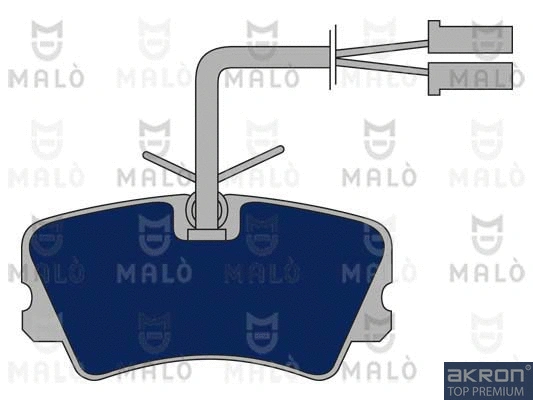 Kit de plaquettes de frein, frein à disque AKRON-MALÒ 1050407