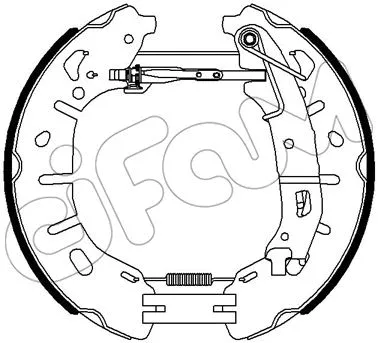 Jeu de mâchoires de frein CIFAM 151-354