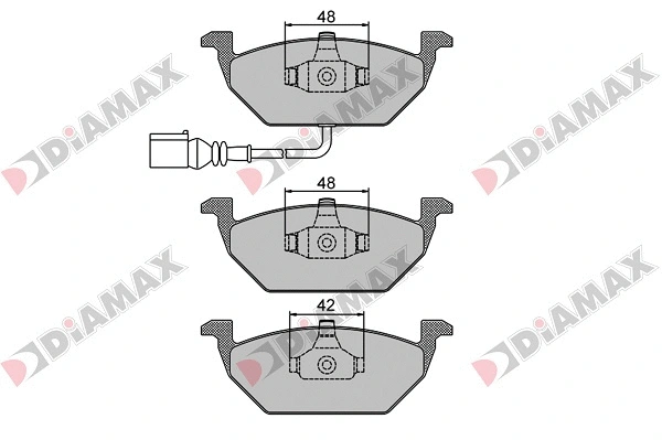 Kit de plaquettes de frein, frein à disque DIAMAX N09028