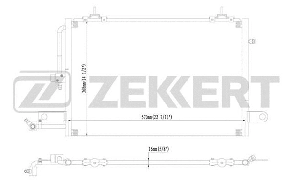 Condenseur, climatisation ZEKKERT MK-3069