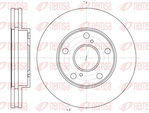 Disque de frein REMSA 6571.10