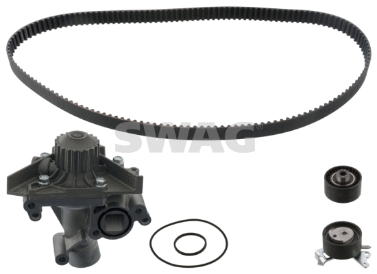 Pompe à eau + kit de courroie crantée SWAG 62 94 6410