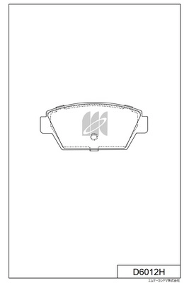 Kit de plaquettes de frein, frein à disque MK Kashiyama D6012H