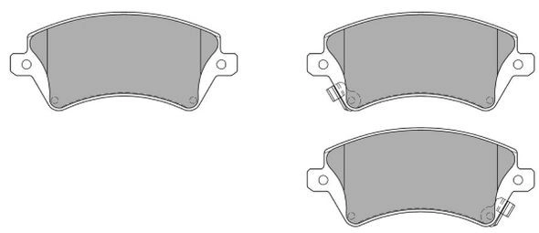 Kit de plaquettes de frein, frein à disque FREMAX FBP-1227