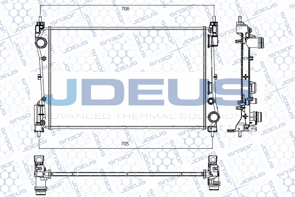 Radiateur, refroidissement du moteur JDEUS RA0200931