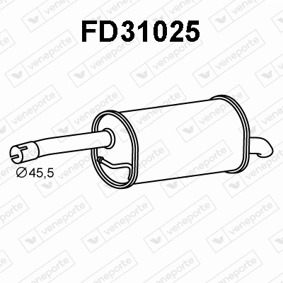 Silencieux arrière VENEPORTE FD31025