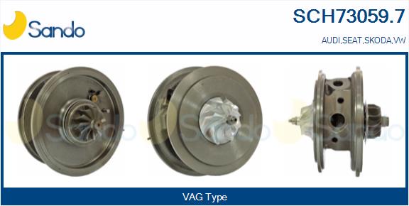 Groupe carter, turbocompresseur SANDO SCH73059.7