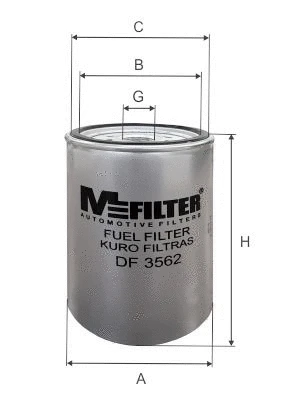 Filtre à carburant MFILTER DF 3562