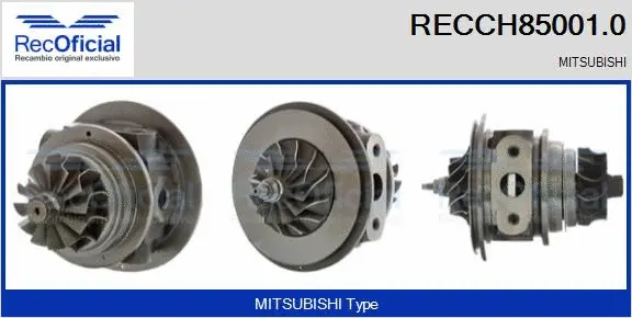 Groupe carter, turbocompresseur RECOFICIAL RECCH85001.0