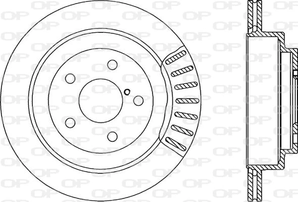 Disque de frein OPEN PARTS BDR1494.20