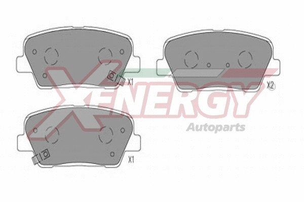 Kit de plaquettes de frein, frein à disque AP XENERGY X41353