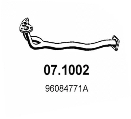 Tuyau d'échappement ASSO 07.1002