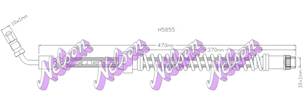 Flexible de frein KAWE H5855