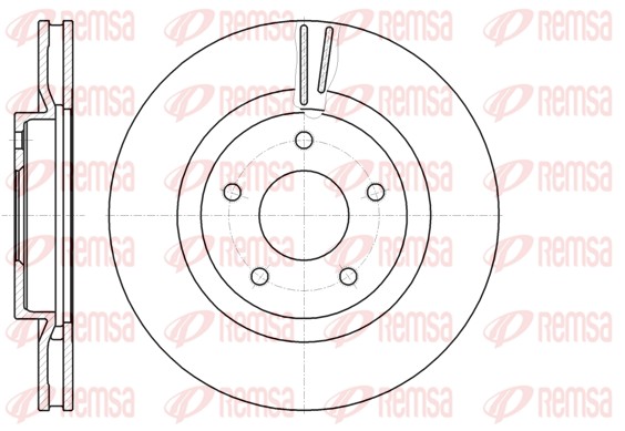 Disque de frein REMSA 61087.10