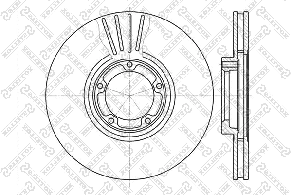 Disque de frein STELLOX 6020-2532V-SX