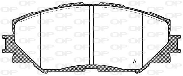 Kit de plaquettes de frein, frein à disque OPEN PARTS BPA1232.00