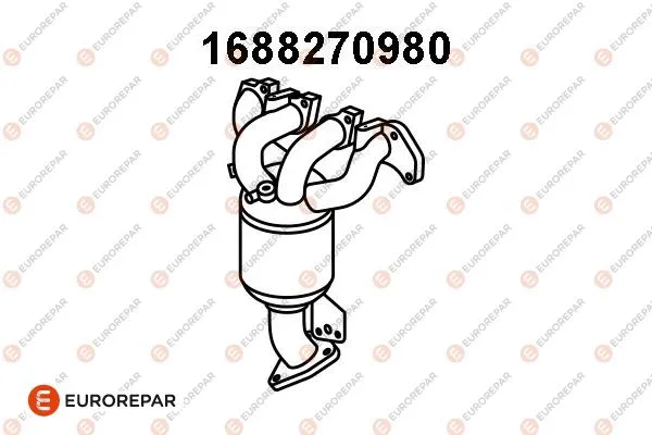 Catalyseur en coude EUROREPAR 1688270980