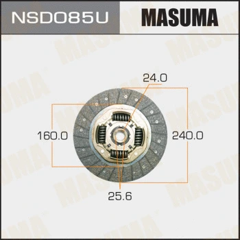 Disque d'embrayage MASUMA NSD085U