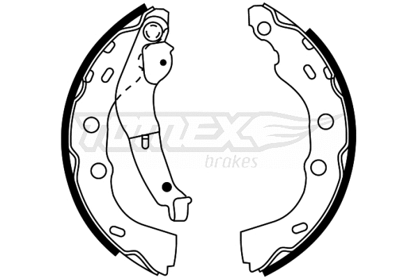 Jeu de mâchoires de frein TOMEX Brakes TX 22-45