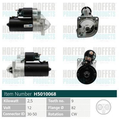 Démarreur HOFFER H5010068