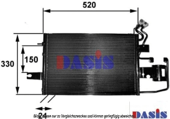 Condenseur, climatisation AKS DASIS 492002N