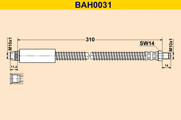 Flexible de frein BARUM BAH0031