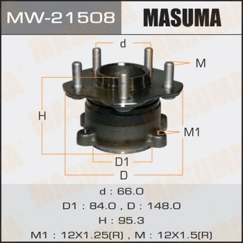 Kit de roulements de roue MASUMA MW-21508