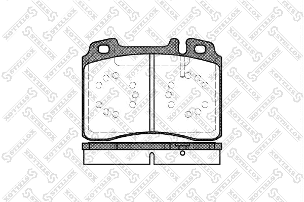Kit de plaquettes de frein, frein à disque STELLOX 390 000-SX