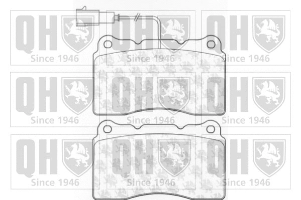 Kit de plaquettes de frein, frein à disque QUINTON HAZELL BP1080
