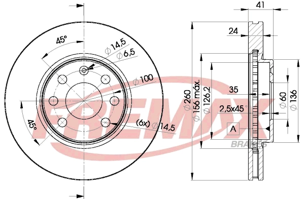 Disque de frein FREMAX BD-9000