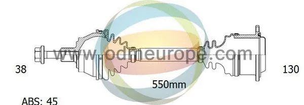 Arbre de transmission 4X4 ESTANFI EST-18-211711