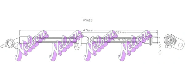 Flexible de frein KAWE H5618