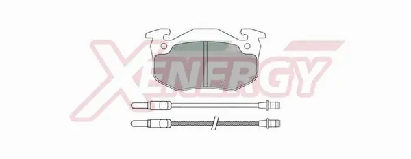 Kit de plaquettes de frein, frein à disque AP XENERGY X40134