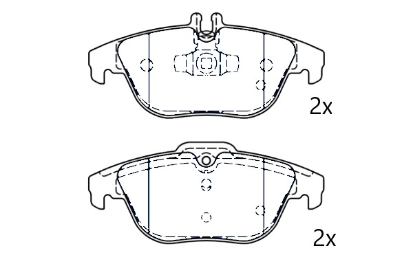 Kit de plaquettes de frein, frein à disque Omnicraft 2677767