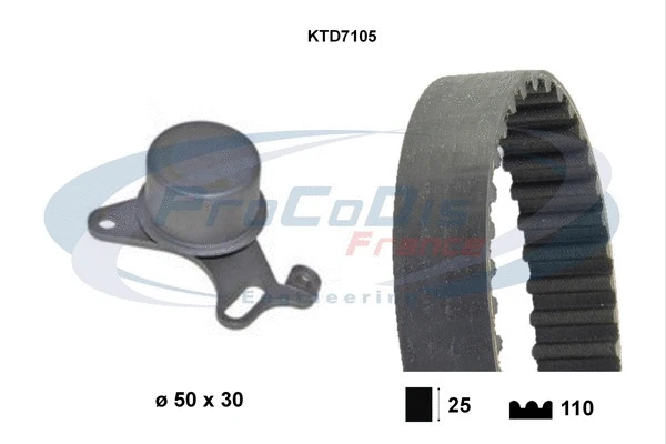 Kit de courroie crantée PROCODIS FRANCE KTD7105