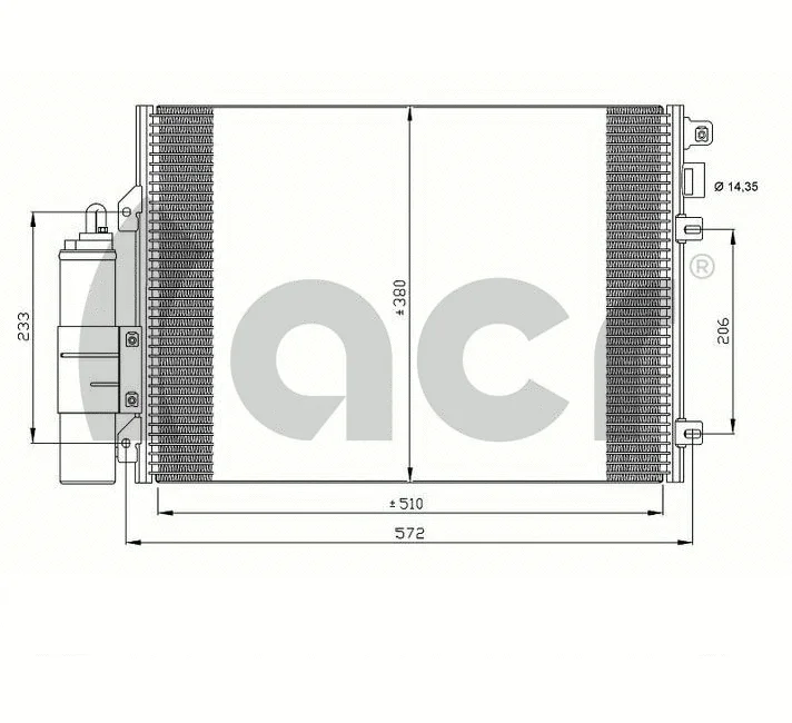 Condenseur, climatisation ACR 300656