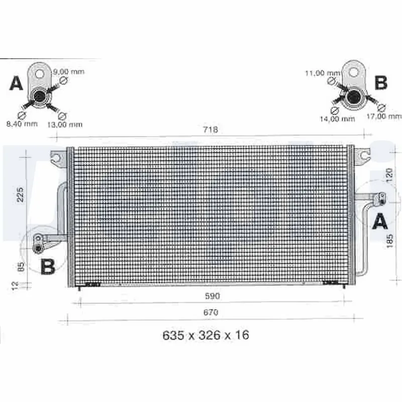 Condenseur, climatisation DELPHI TSP0225336