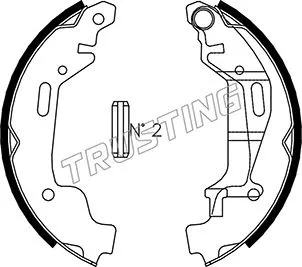 Jeu de mâchoires de frein TRUSTING 073.172