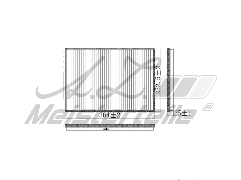 Filtre, air de l'habitacle A.Z. Meisterteile AZMT-41-010-1740