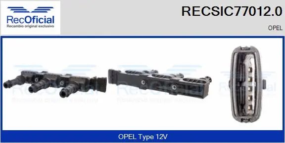 Bobine d'allumage RECOFICIAL RECSIC77012.0