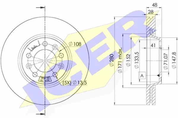 Disque de frein ICER 78BD5624-2