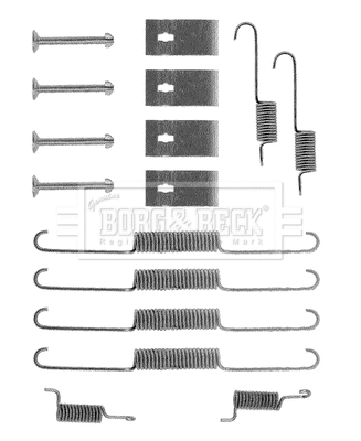 Kit d'accessoires, mâchoire de frein BORG & BECK BBK6052