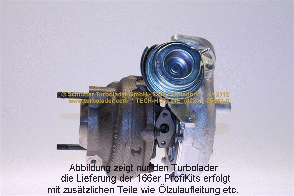 Turbocompresseur, suralimentation SCHLÜTTER TURBOLADER 166-09291MAX